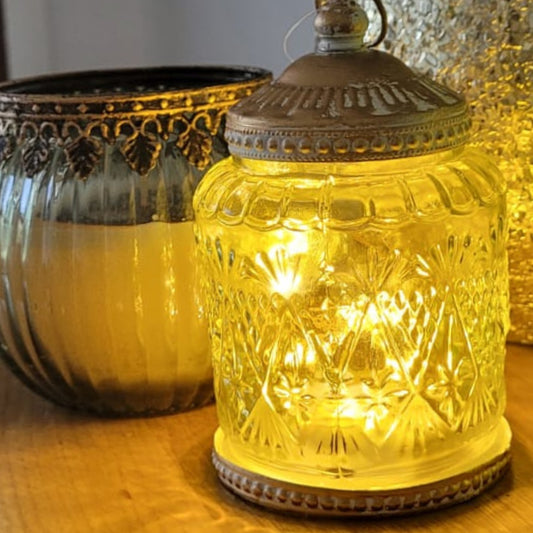 LED Motif Apple Lantern