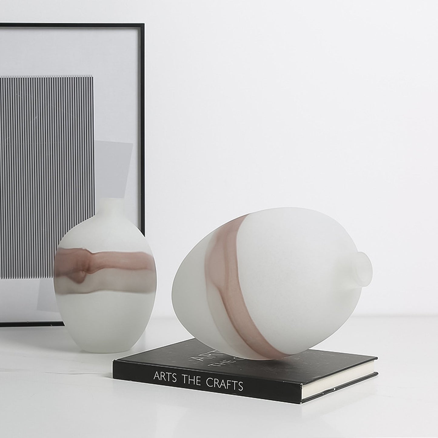 CAC10748-FC Flowing Vase A - White