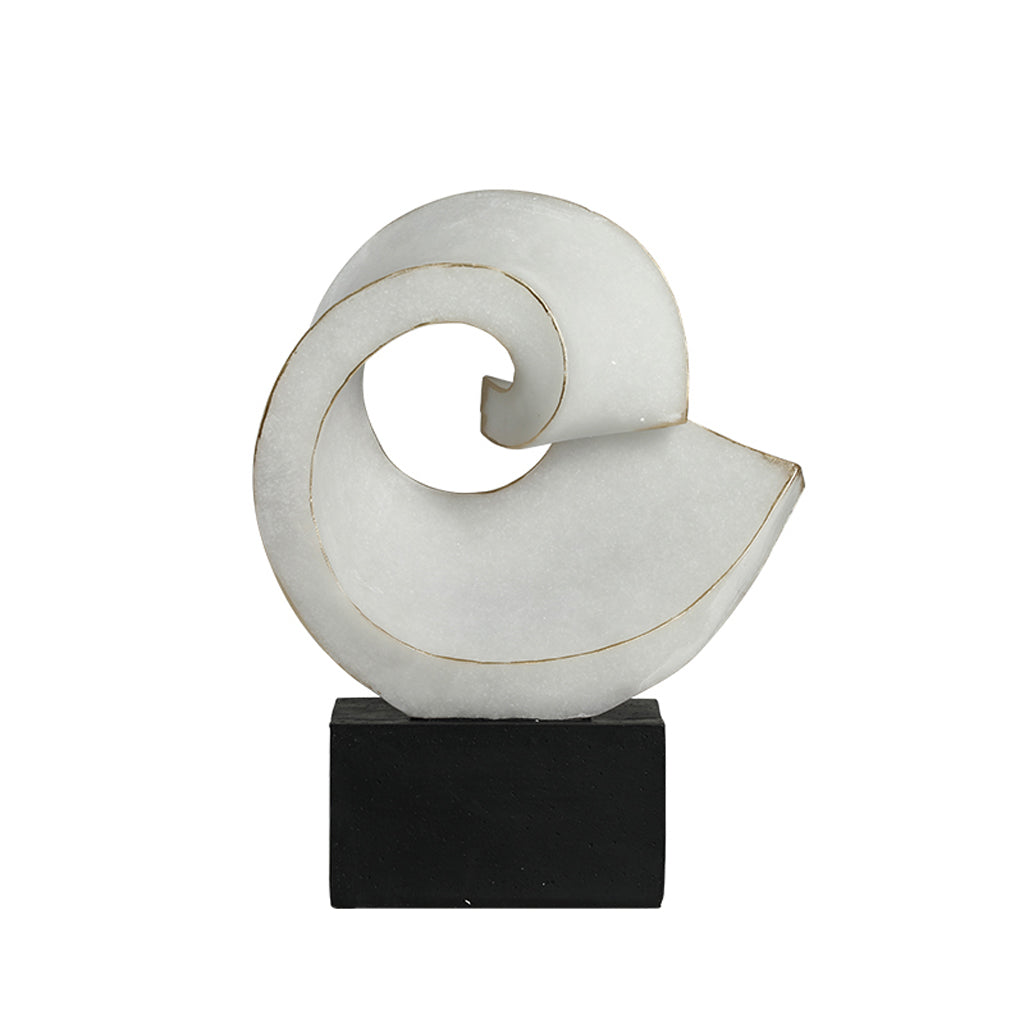 CAC10776-FC Spiral Reel Ornament - White