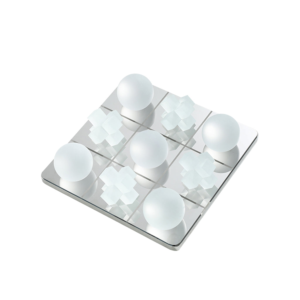 CAC10779-FC Square Crystal Tic Tac Toe