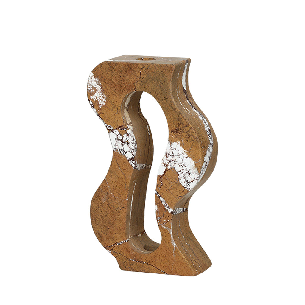 CAC10799-FC Marble Hollow Bottle - Coffee