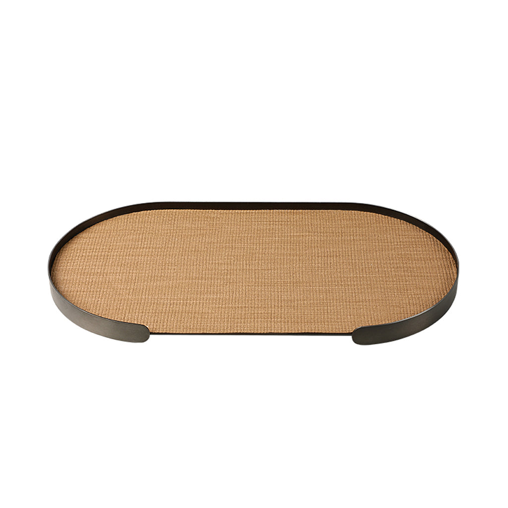 CAC10833-FC Oval Tray Coffee A