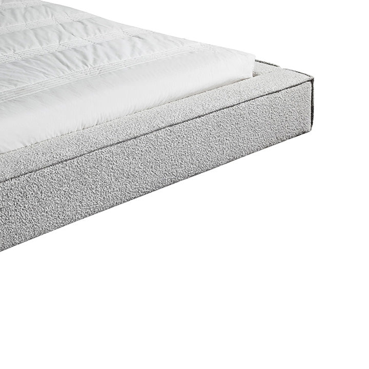 King Sized Bed Frame - Cloudy Pepper Boucle