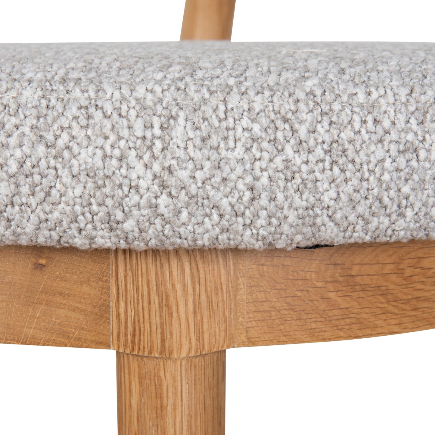 66cm Natural Bar Stool - Clay Grey