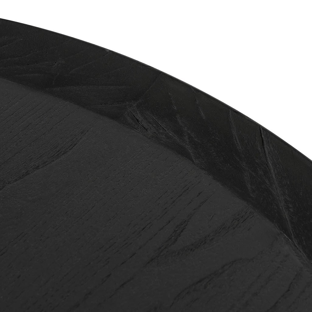 100cm Round Coffee Table - Black