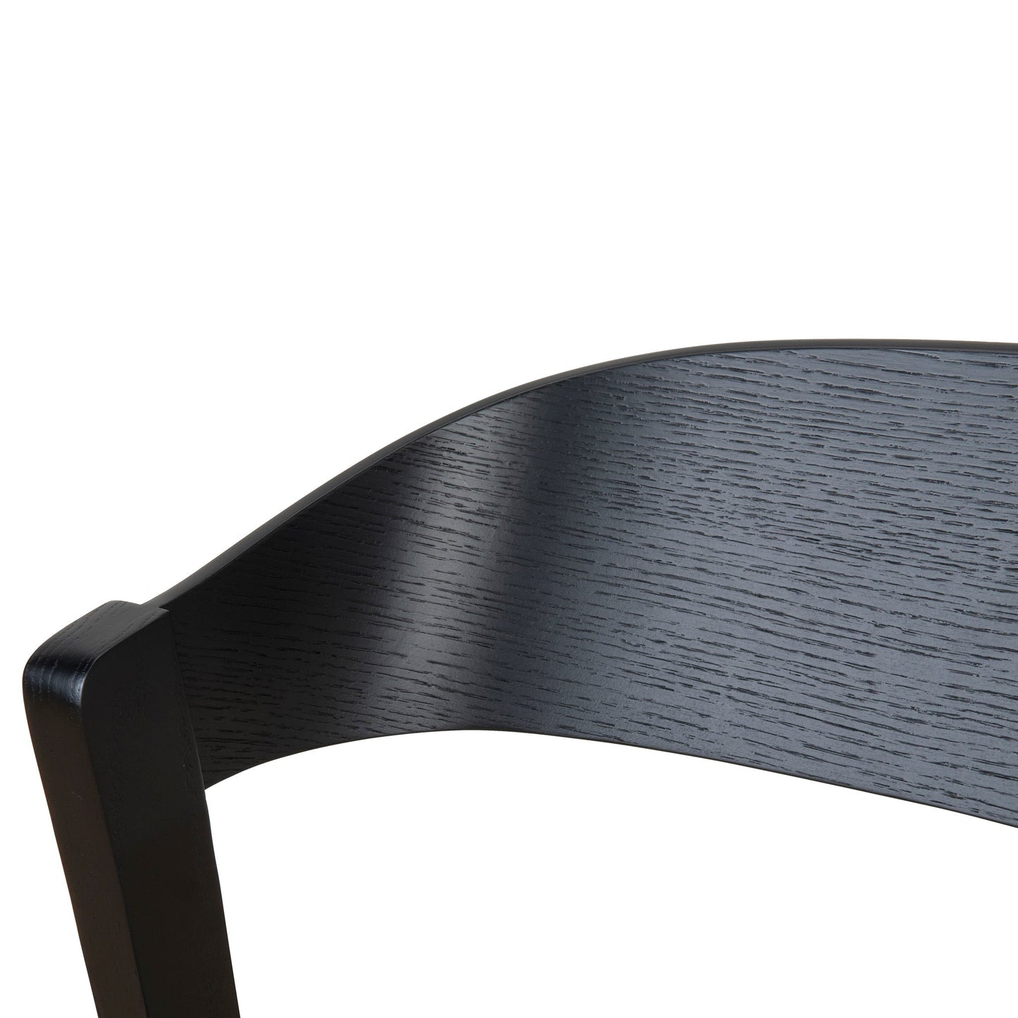 Black Dining Chair - Grey Seat (Set of 2)