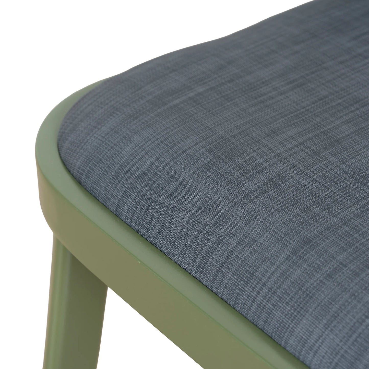 Army Green Outdoor Dining Chair - Grey (Set of 2)