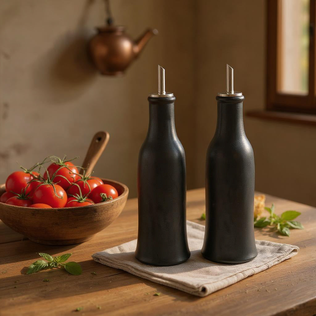 Oil & Vinegar Ceramic Bottle Set