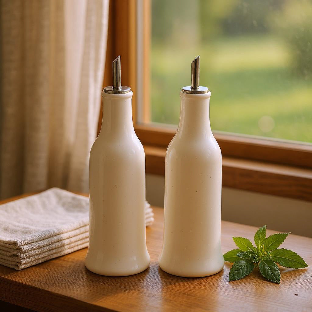 Oil & Vinegar Ceramic Bottle Set