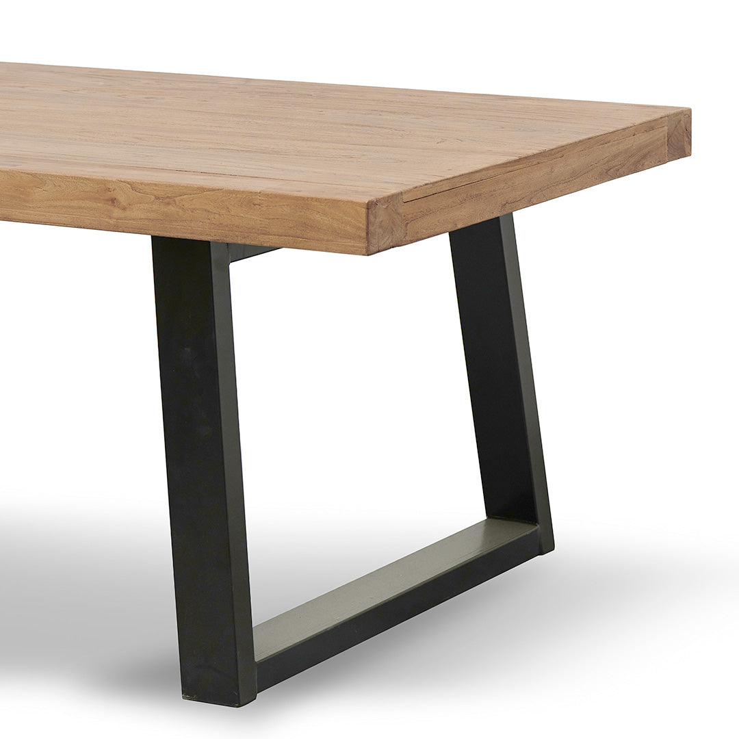 1.98m Reclaimed Elm Wood Dining Table