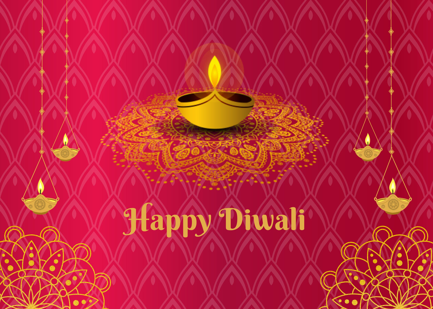 Happy Diwali card Meen Tribe