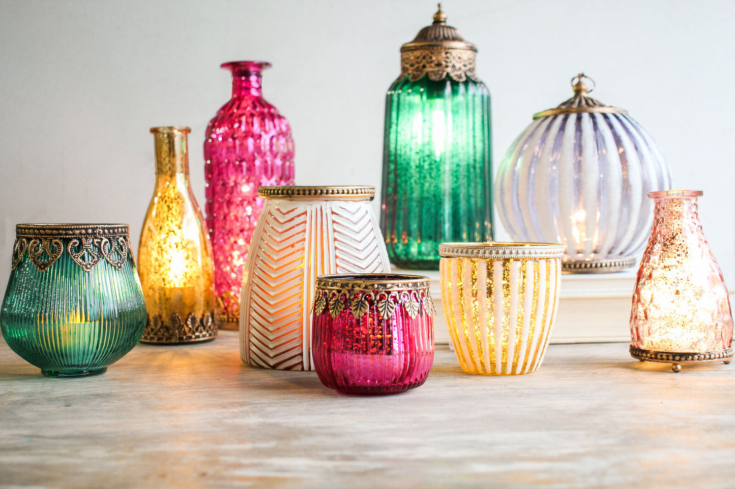 LED Slim Gold Lantern