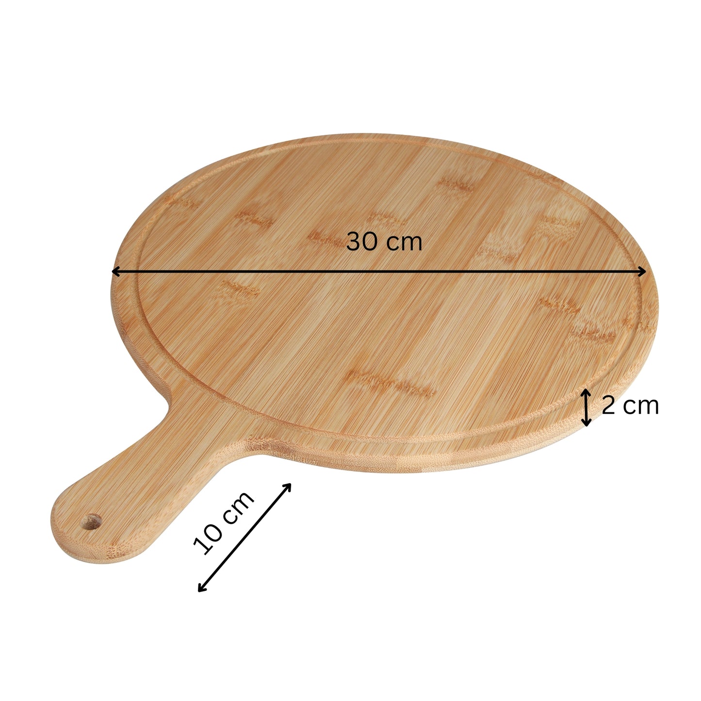Round Bamboo Cutting & Serving Board