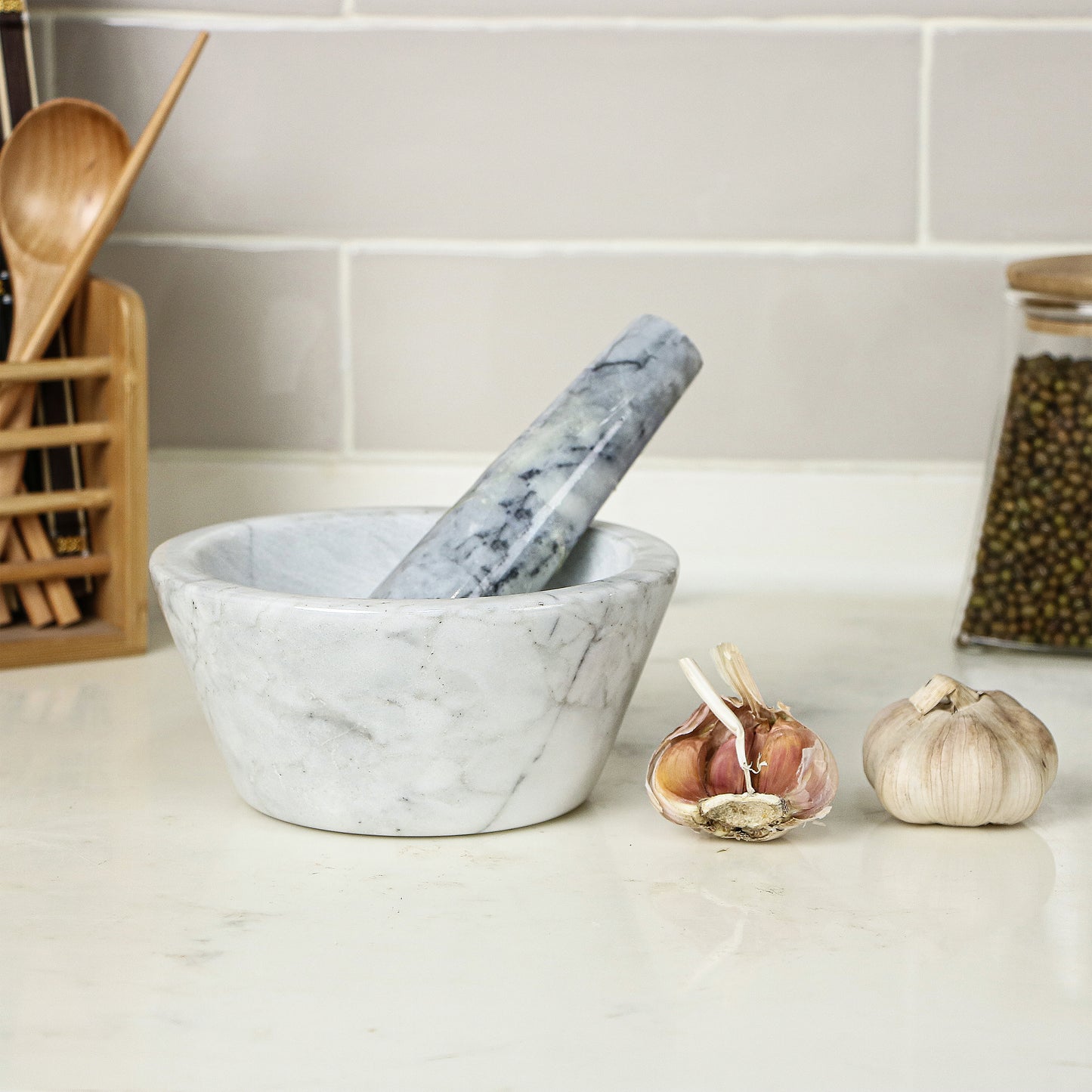Marble Mortar & Pestle