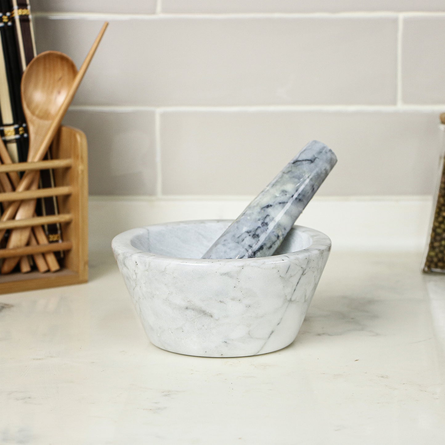 Marble Mortar & Pestle