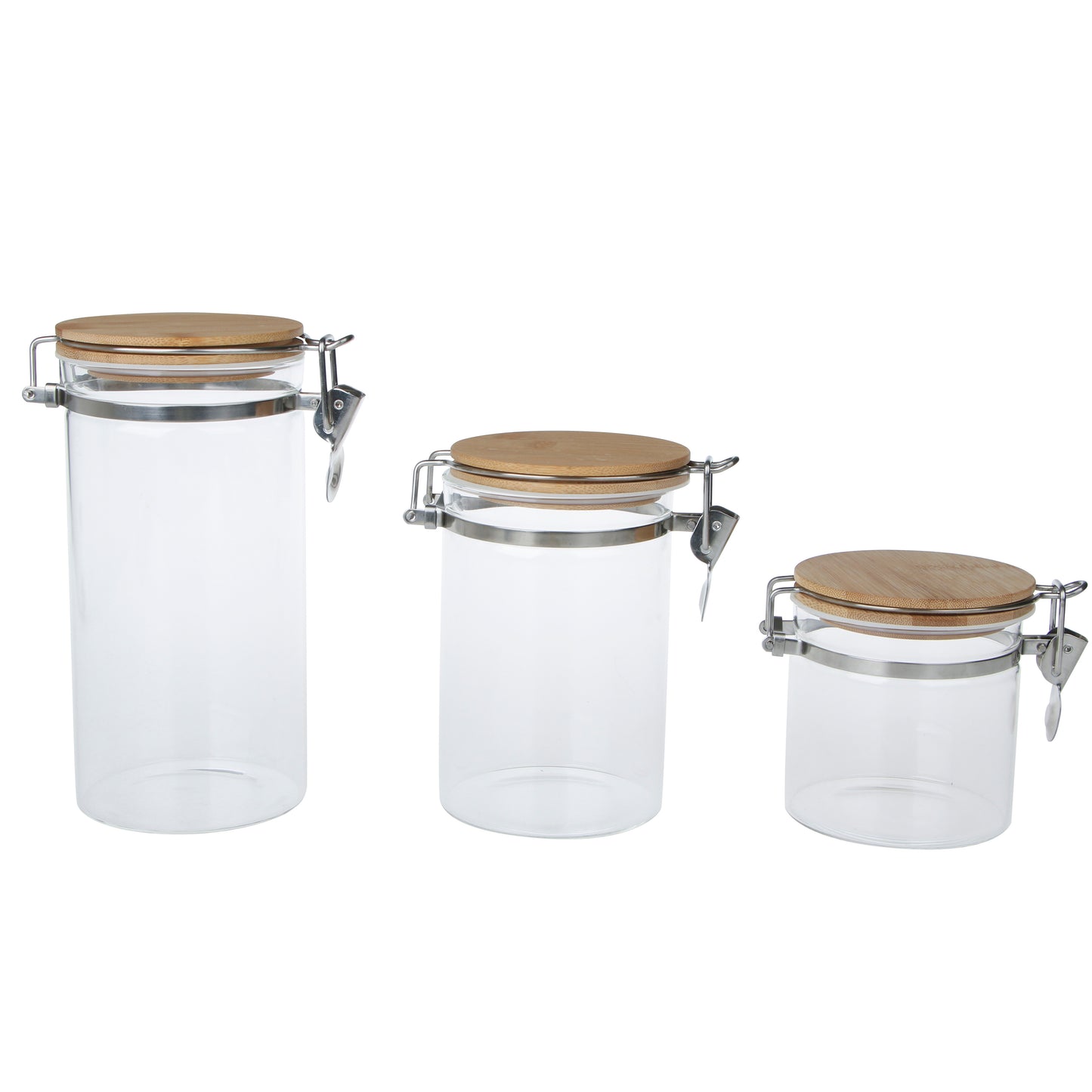 Glass Cannister with Bamboo Lid