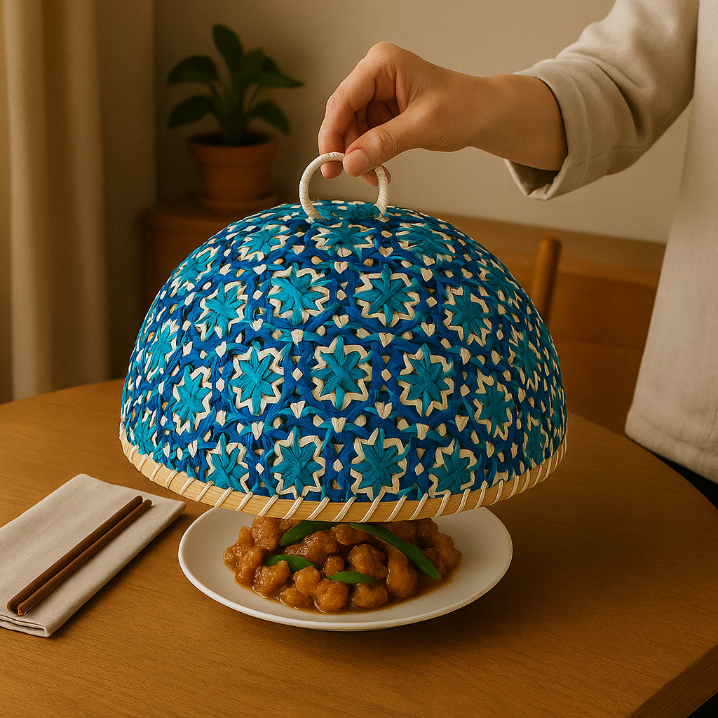 Handwoven Bamboo Food Cover