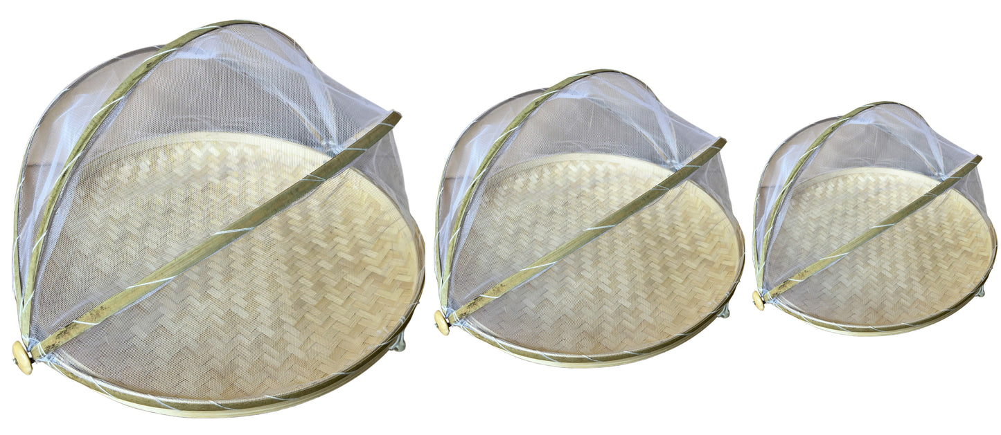 Bamboo Mesh Food Cover Tray