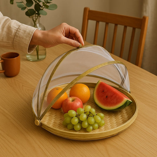 Bamboo Mesh Food Cover Tray