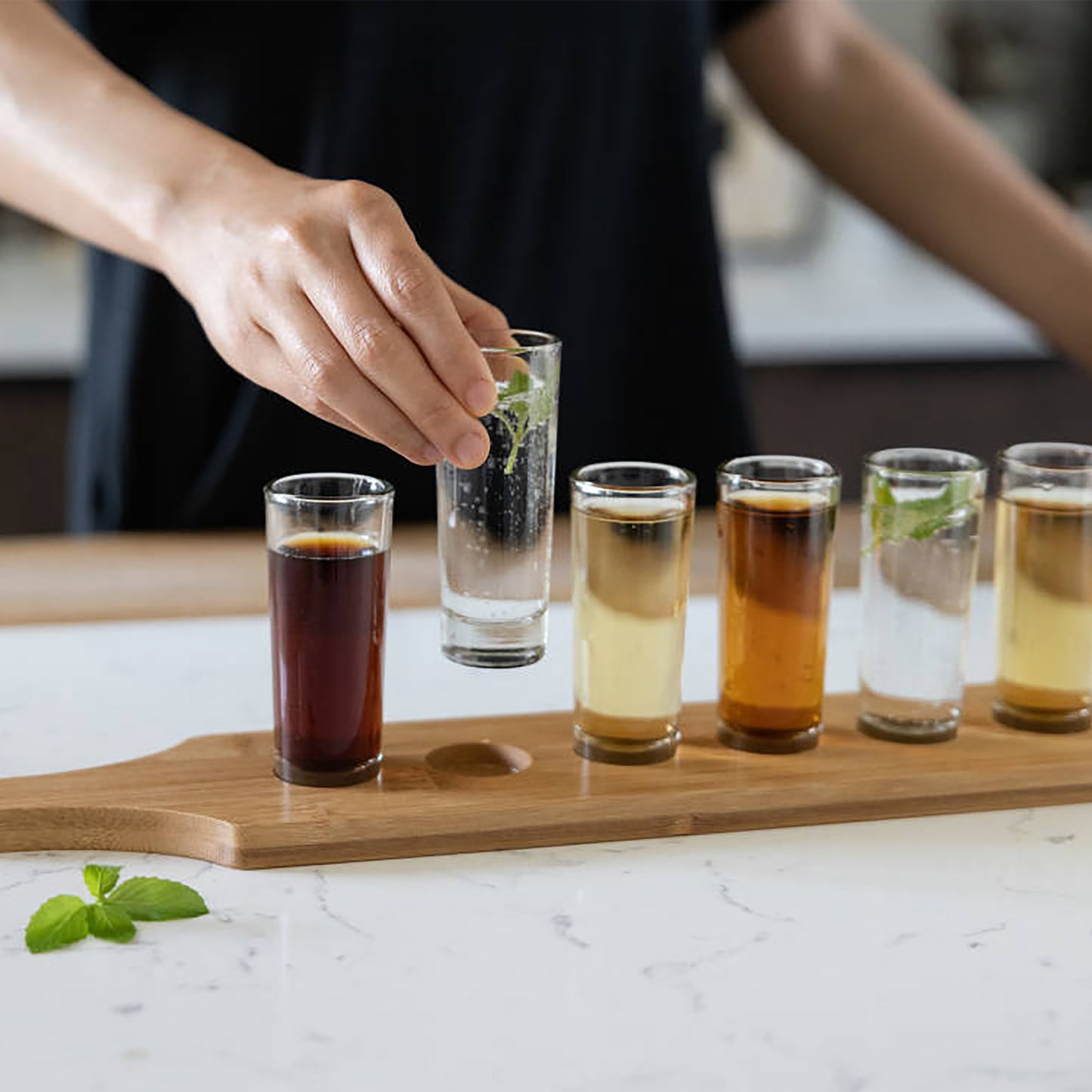 Tequila Shot Glasses Serving Set - 7 Piece