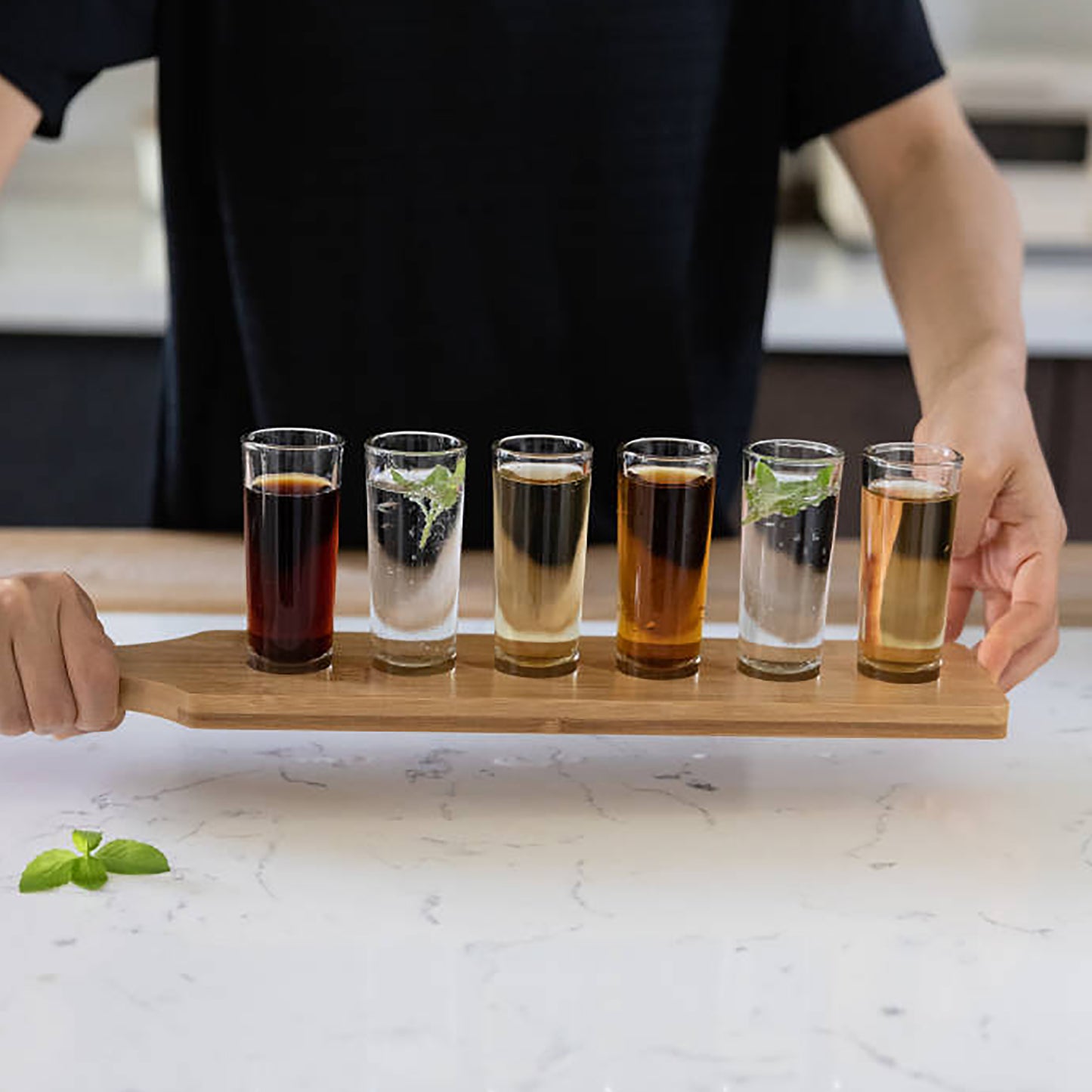 Tequila Shot Glasses Serving Set - 7 Piece
