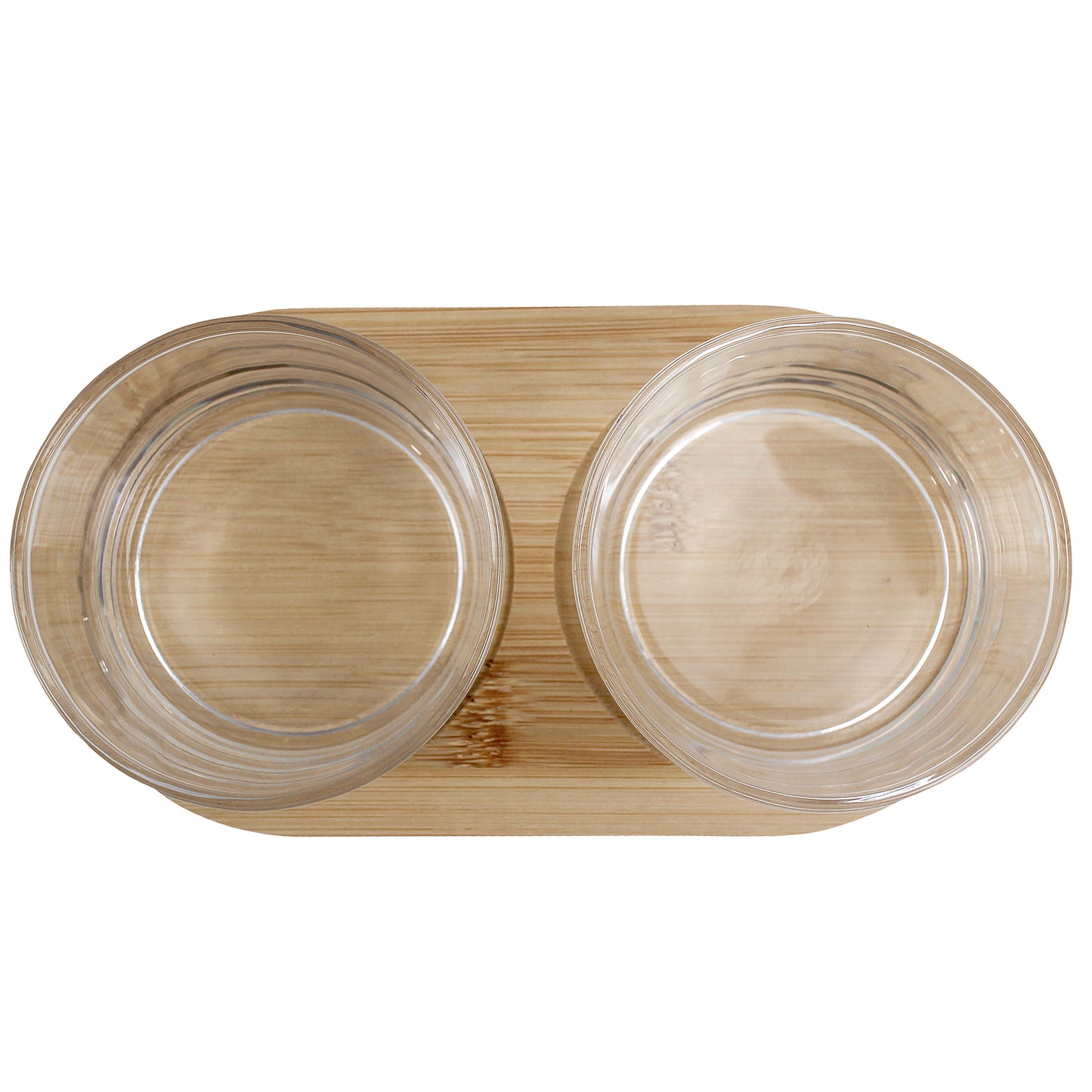 Glass Bowls Serving Set With Tray - 3 Piece