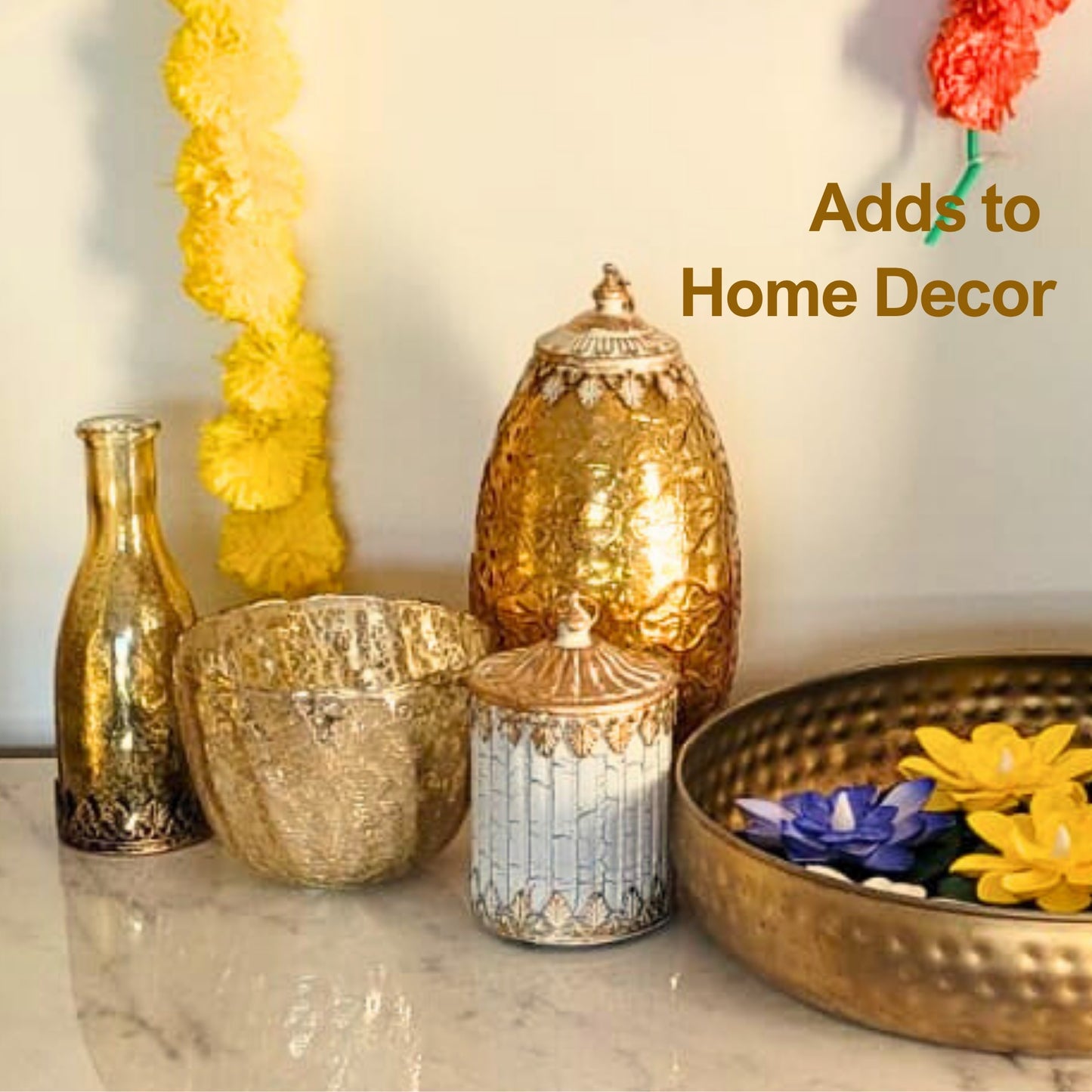 LED Slim Gold Lantern