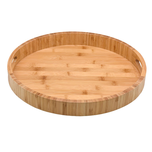 Bamboo Round Serving Tray 38cm