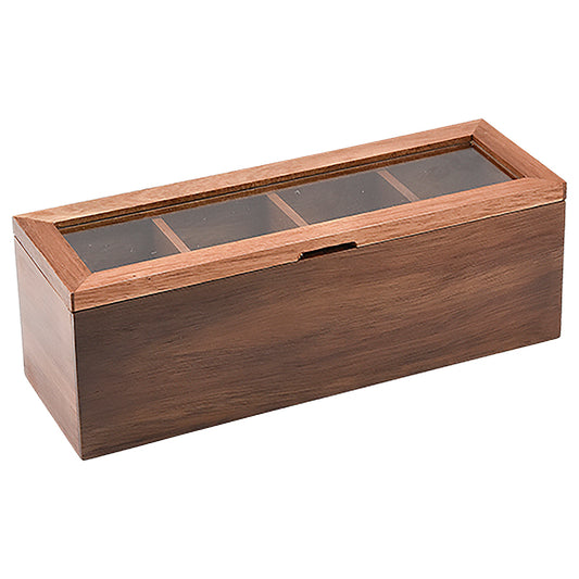 Acacia Wood Spice and Tea Storage Box