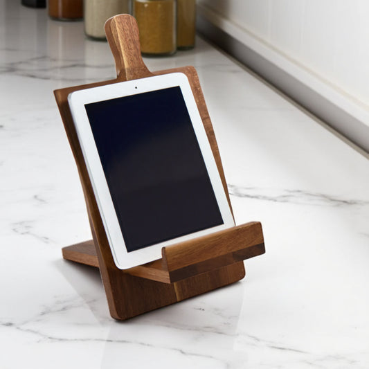 Acacia Wooden Cookbook & Tablet Stand