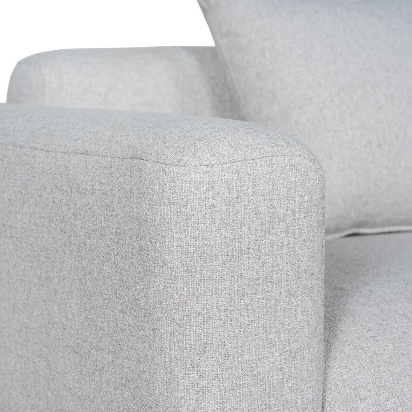 Left Arm Corner Sofa - Textured Beige