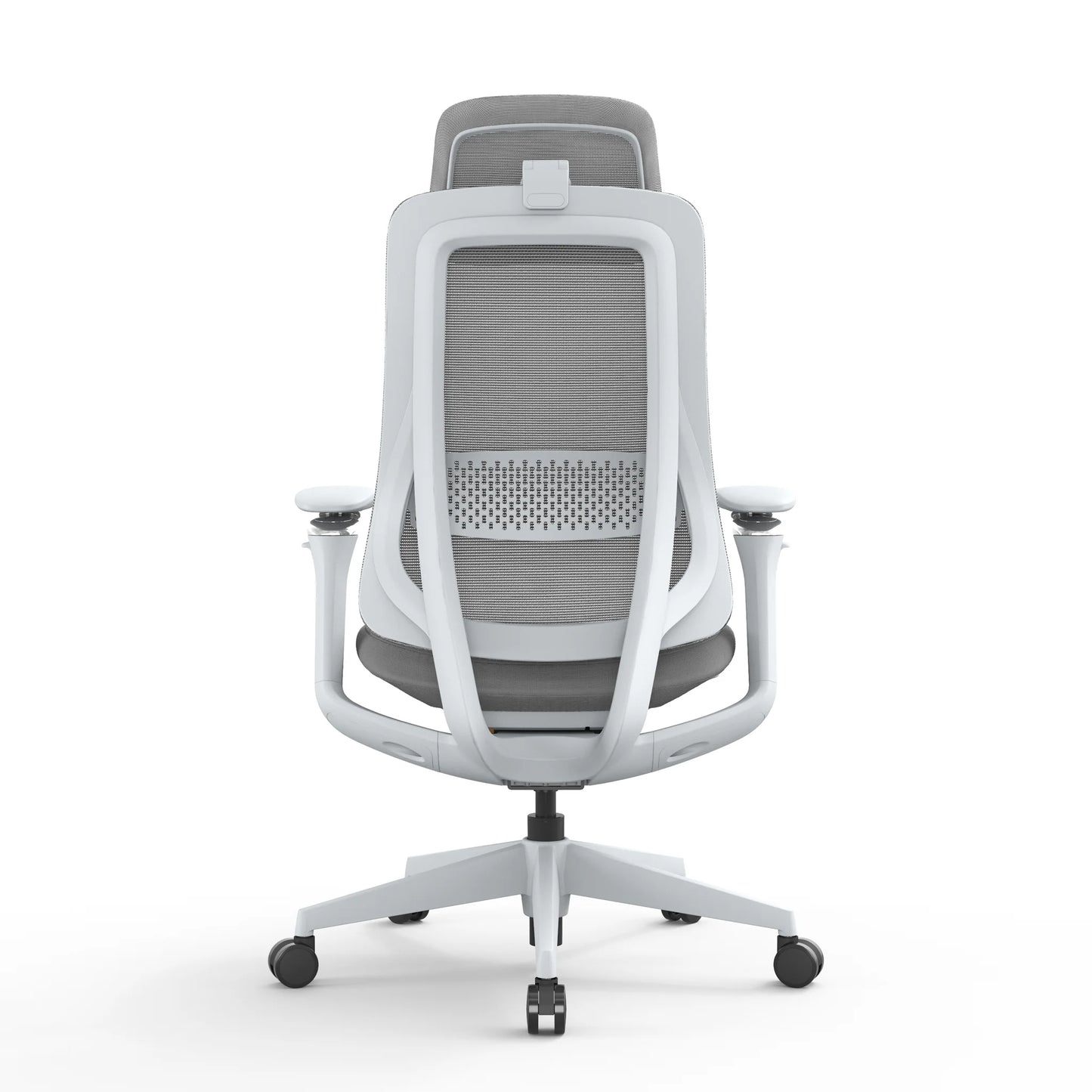 Mesh Office Chair - Light Grey with Headrest