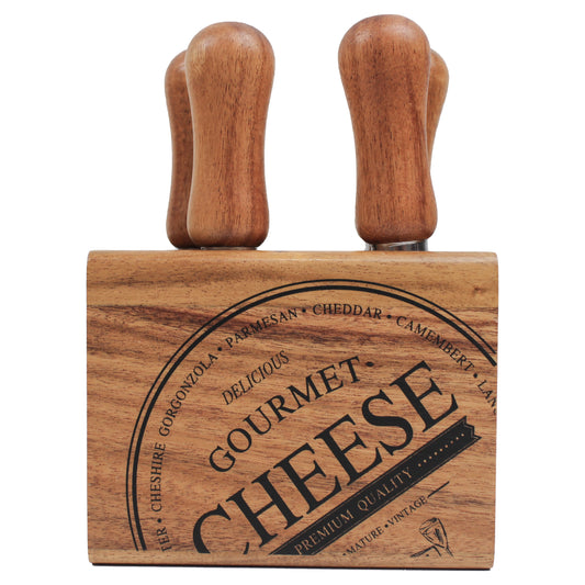 Cheese Knife Block 4 Piece Gift Set