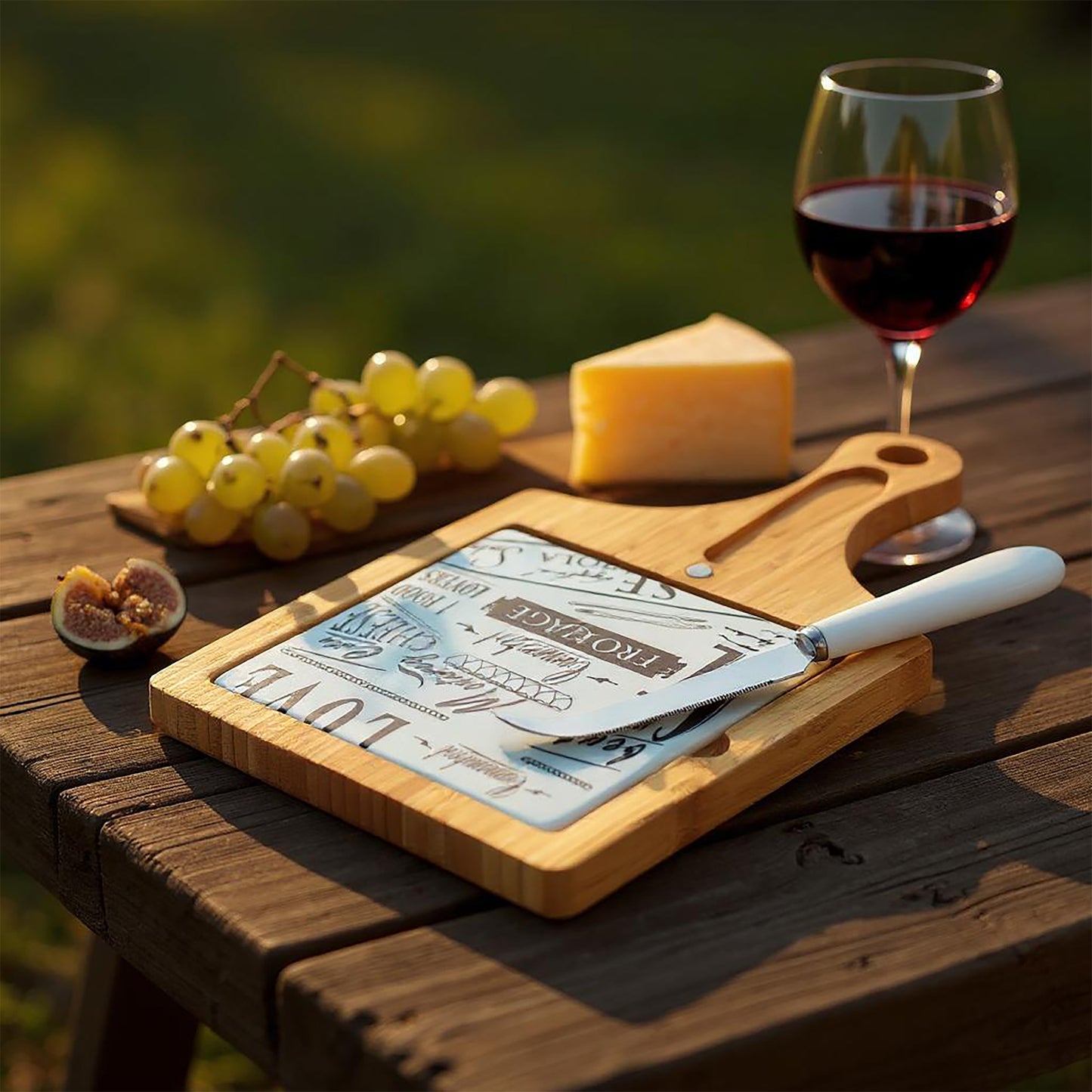 Acacia 3-Piece Square Cheese Board Set