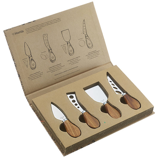 Acacia 4-Piece Cheese Knife Set
