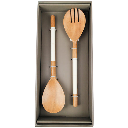 Acacia Wood Salad Server - 2 Piece Set