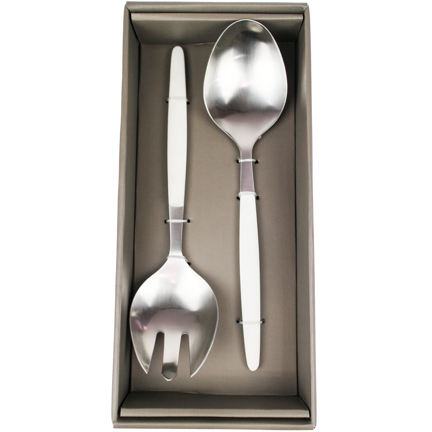 Steel Salad Server Set - 2 Piece