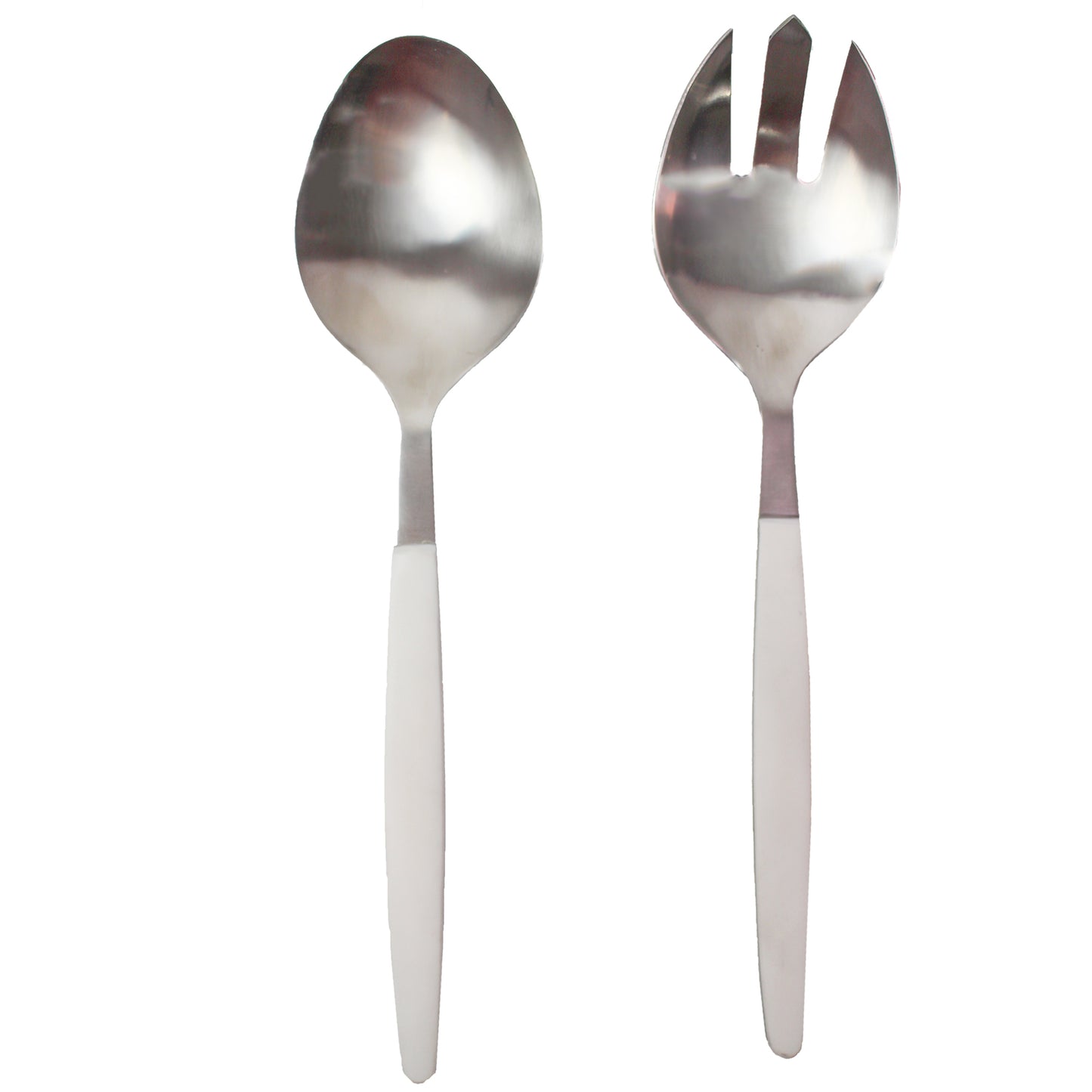 Steel Salad Server Set - 2 Piece