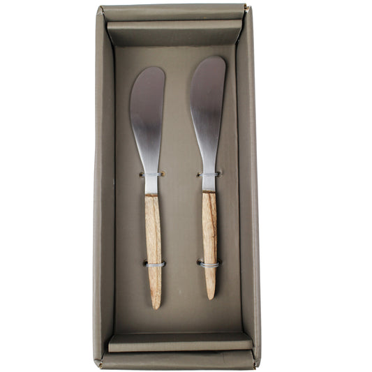 Steel and Acacia Wood Spreader - 2 Piece Set