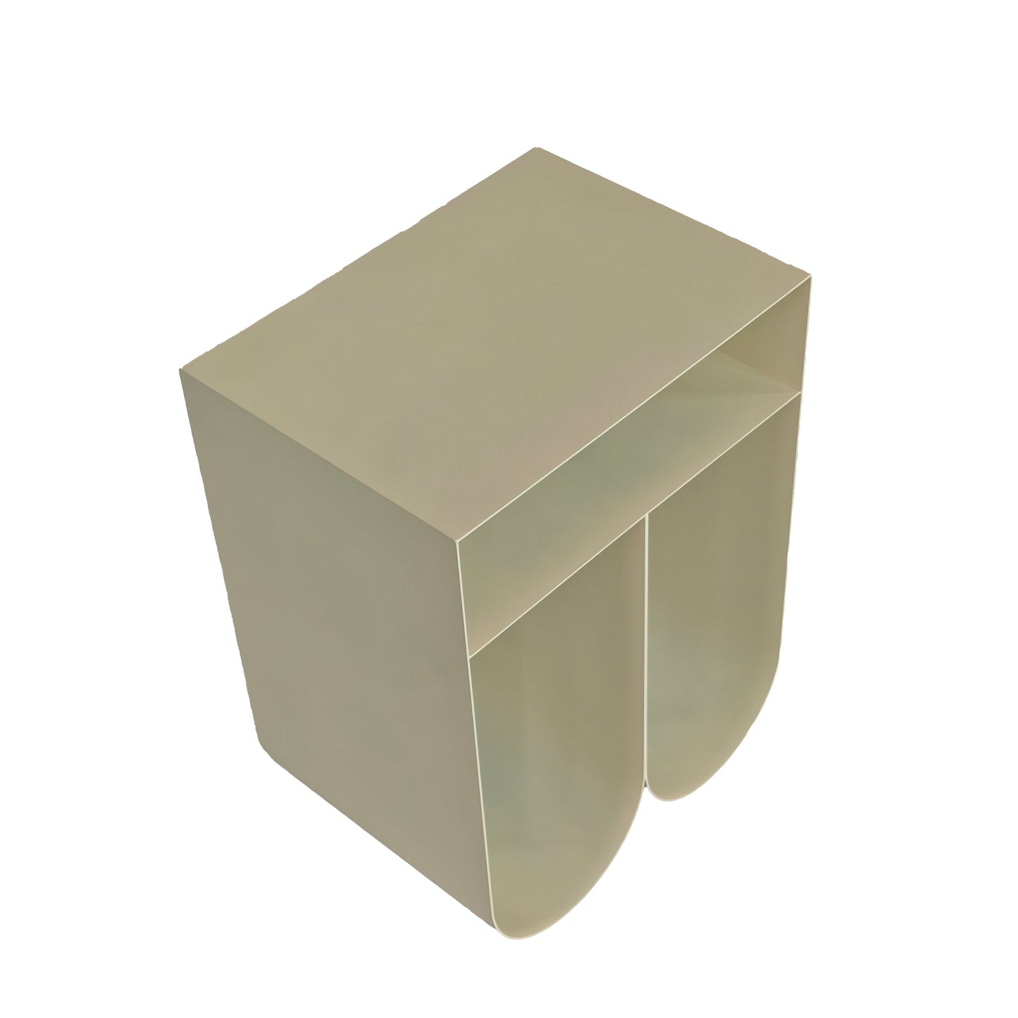35.5cm Side Table - Ivory White