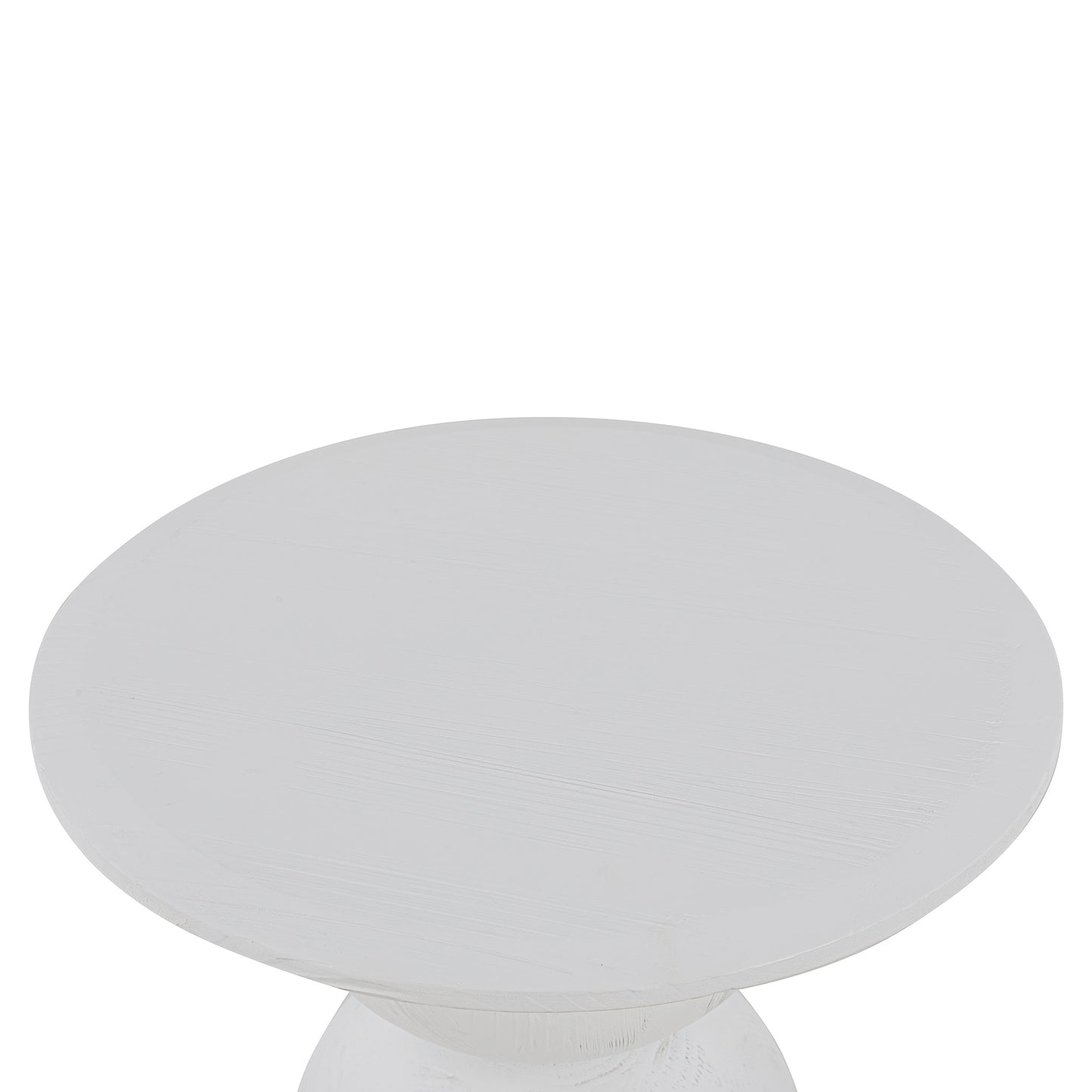 Round Side Table - Full White