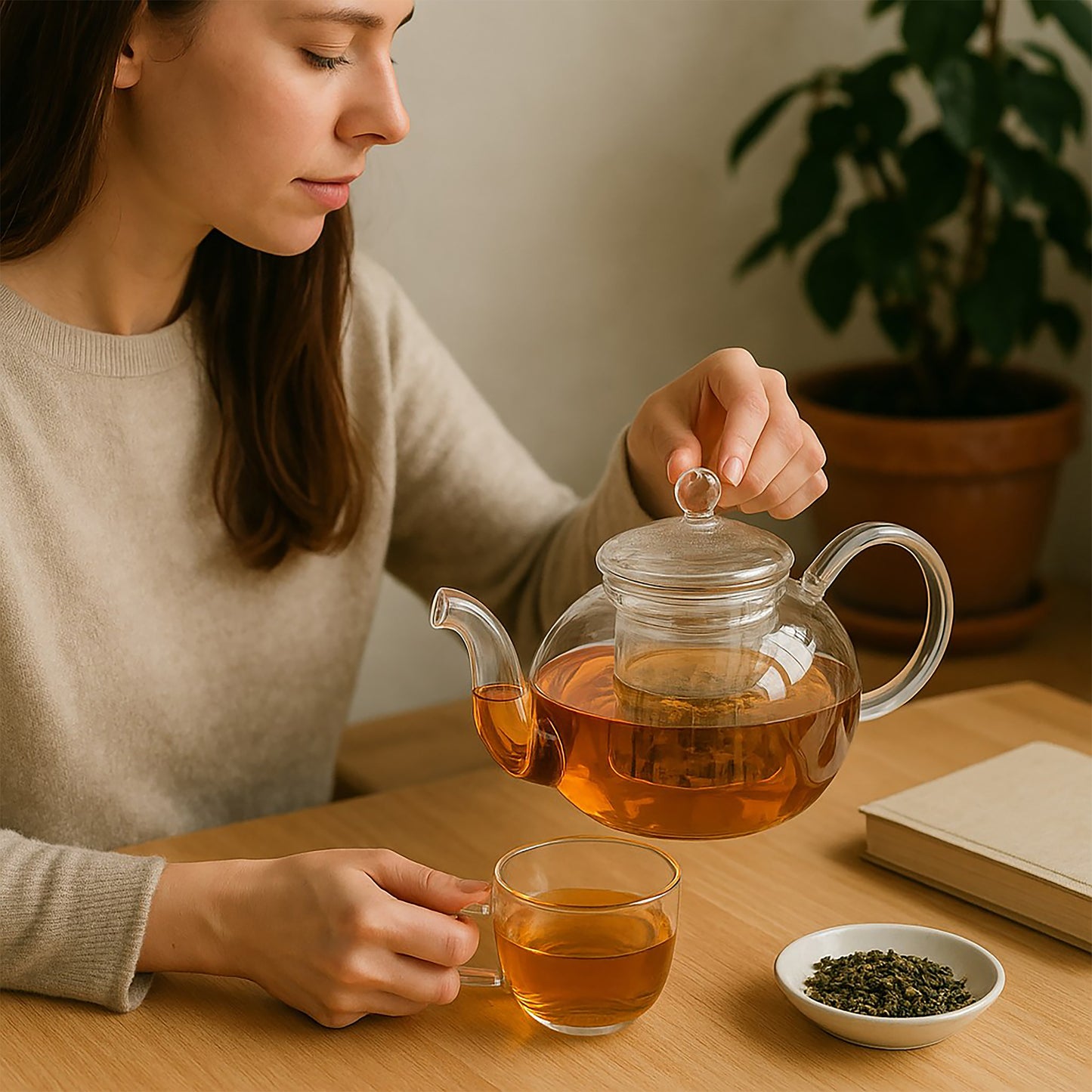 Nina Glass Teapot