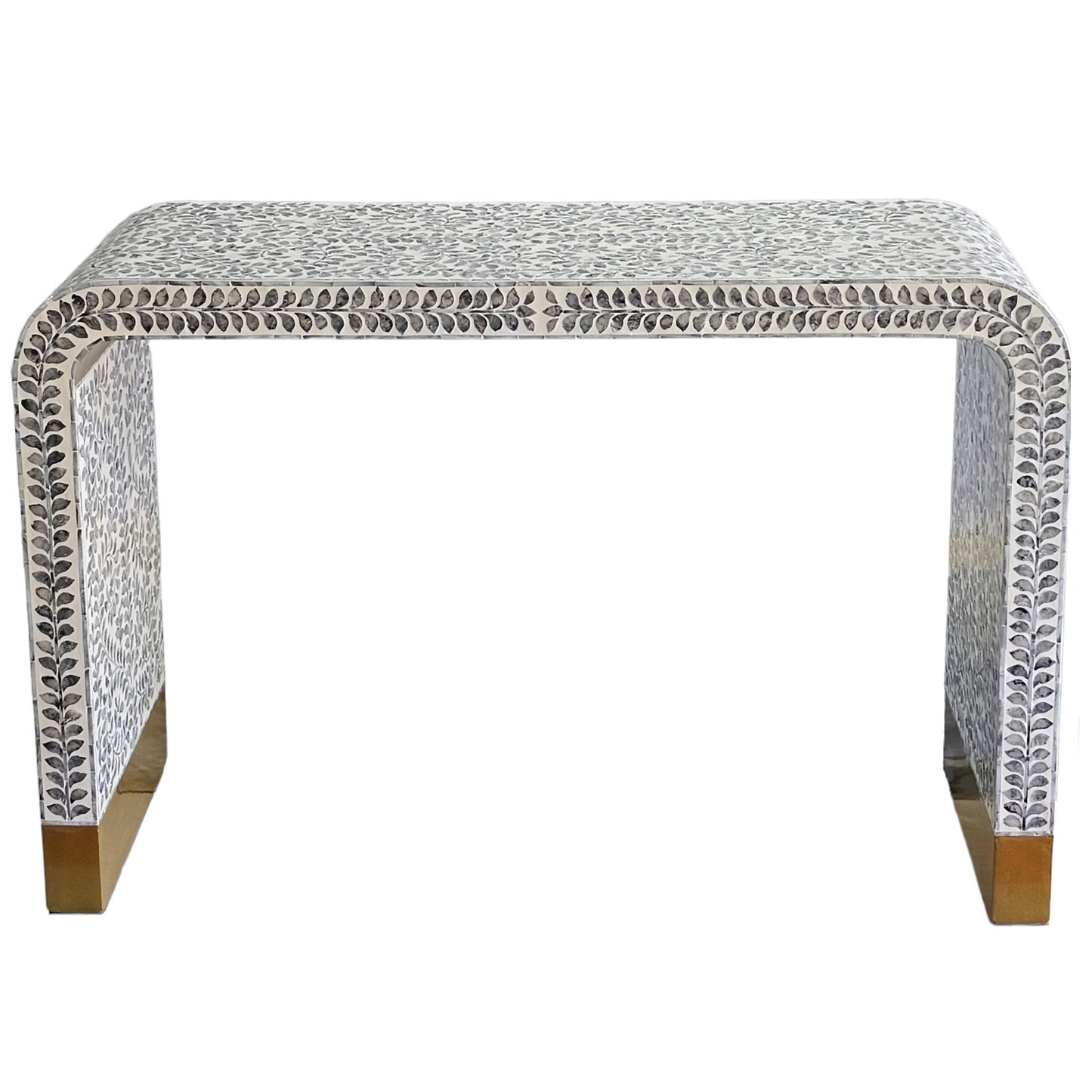 Monochrome Elegance Console Table