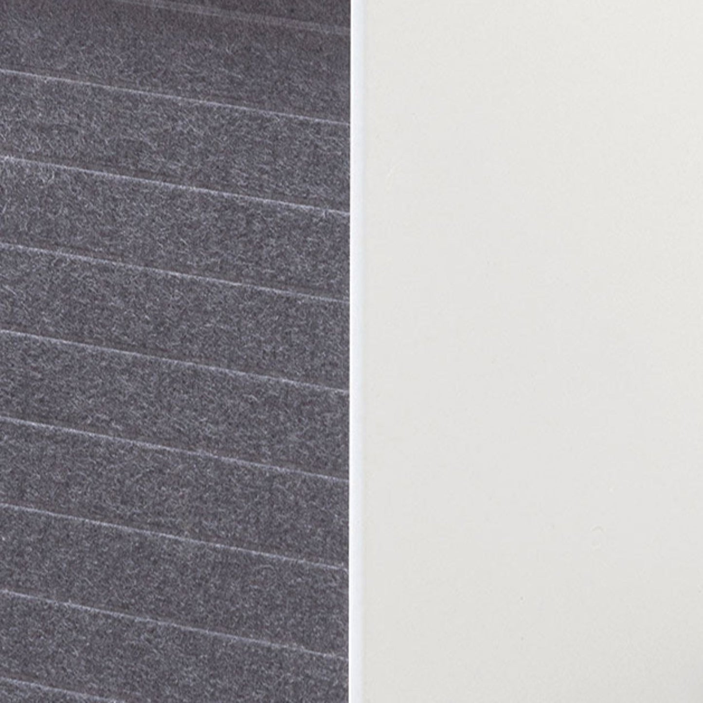 Inter-layered White Storage Cabinet - Grey Doors