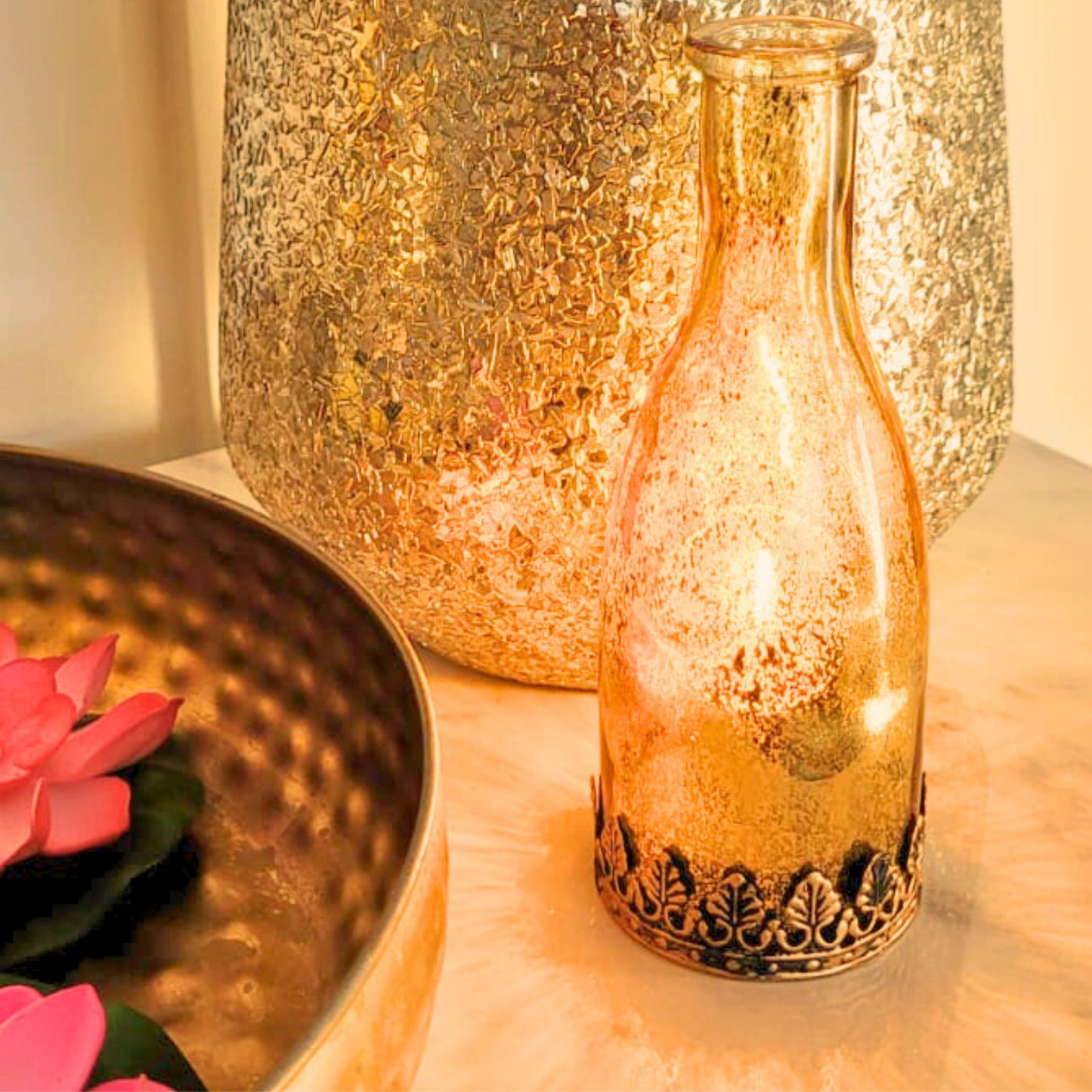 LED Slim Gold Lantern