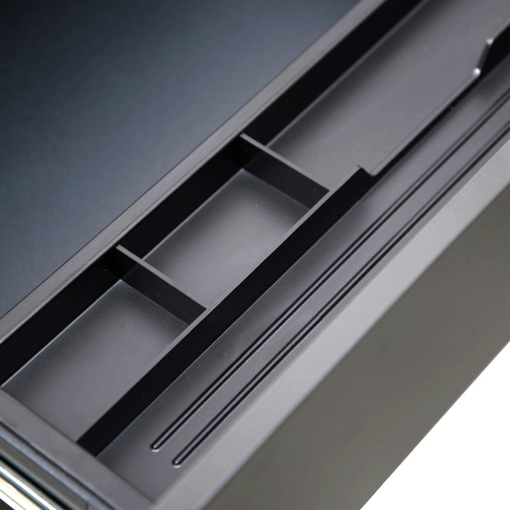 3 Drawers Mobile Pedestal - Black