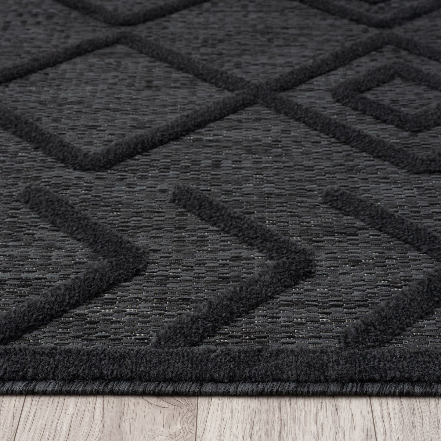 Calm 416 Charcoal Rectangle Rug