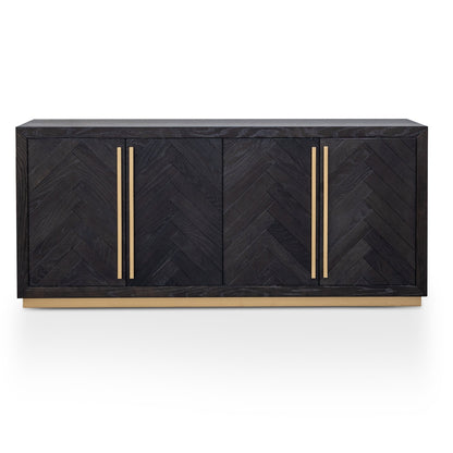 Wide Sideboard - Black and Brass