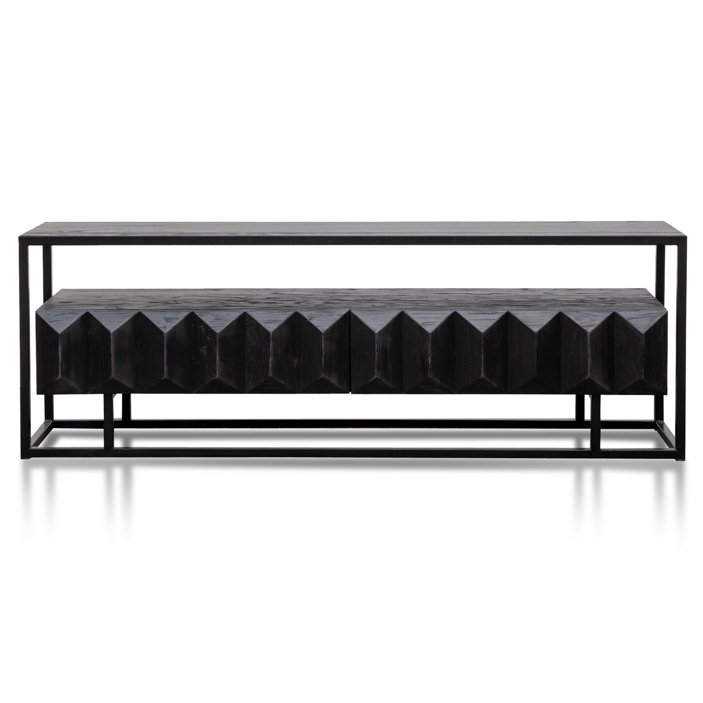 1.8m Entertainment TV Unit - Full Black