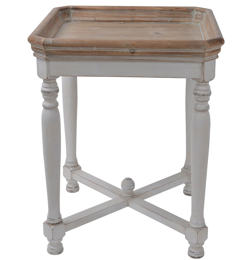 Shabby wooden side table - Meen Tribe